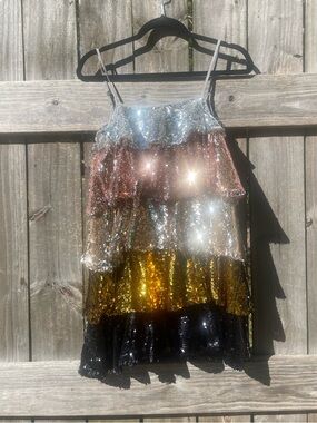 Buddy Love Brand New with tags Multi-Color Sequin Mini Dress Sz XS